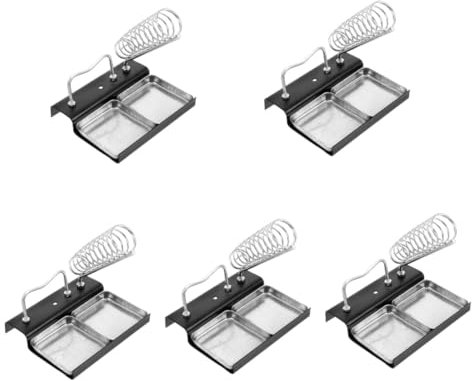 Tofficu 5pcs Heavy Duty Soldering Iron Stand Socket Compatible Stable Base Soldering Station Holder Multifunctional Iron Holder Stand