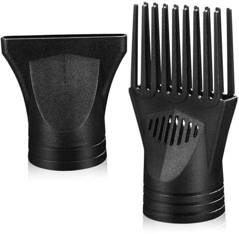 SMASOLO 2pezzi Accessori Per Asciugacapelli Diffusore e Ugello Pettine in Plastica Per Styling Professionale e Domestico Adatti Phon Apertura