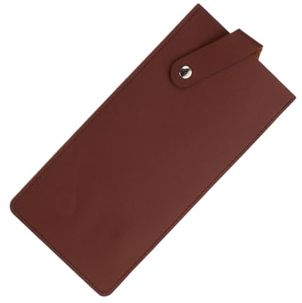 DECOMELODY Étui à Couteau Cuisine en Cuir Pu Marron pour Protection et Rangement Compact des Couteaux et Ciseaux, Cuisine Activités en Plein Air