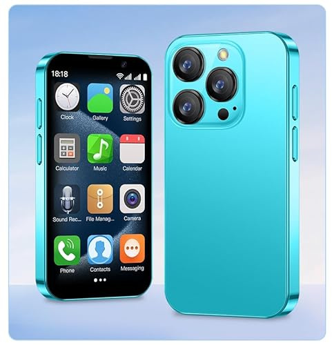 cofcvgs Mini téléphone Portable, 3.0 Pouces téléphone Portable, 5 mégapixels téléphone 3G, 2gb RAM 16gb rom, Android 9.0 Minidouble Veille téléphone de Secours（Cloisonné）