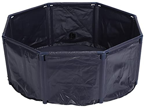 Piscine pliable pour chien, piscine pliable en plastique dur, baignoire portable pour pataugeoire, piscine en PVC, pour intérieur et extérieur, pour animaux de compagnie, chiens (L30/120cm)