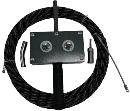 BaotyJie Máquina Automática Pasacables Herramienta Asistente para Pasar Cables Dispositivo de Tracción de Hilos Eléctricos Guía de Cables con Mango Ergonómico, con Cordón