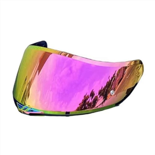 HYLGY Visiere Casque Moto pour AGV K5 K5S K3SV K1 K1S, Protection UV, Visière Teintée Anti-Rayures de Remplacement, Lentille de Protection de Style,Normal-I Revo Pink Gold