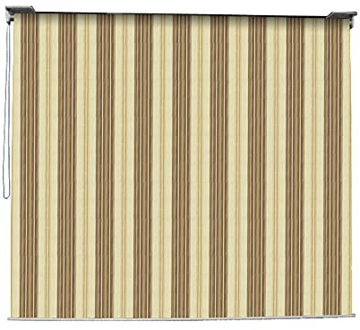 VERDELOOK Tenda da Sole Mykonos a Caduta con Catena, 2.5x1.5 m, Beige e Marrone