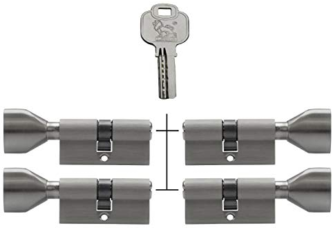 4x Knaufzylinder KSN 60 mm 30/30 gleichschließend inkl. 20 Schlüssel