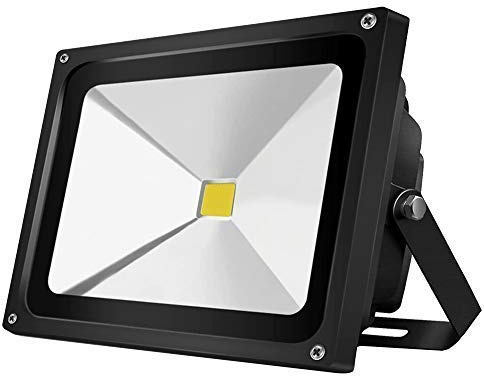 ALPHA DIMA Foco Proyector LED 10W 20W 30W 50W 100W para Uso Exterior Iluminación Decoración 6000K Luz Fria Impermeable IP65 Negro y IP65 Resistente al Agua