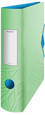 Leitz Raccoglitore con Meccanismo a Leva 180° Urban Chic, Formato A4, Dorso 8.2 cm, Verde