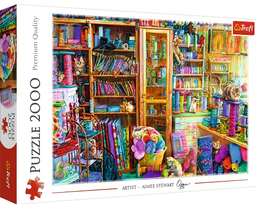 Trefl, Puzzle, Katzenparadies, 2000 Teile, für Kinder ab 12 Jahren