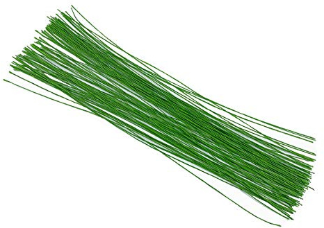 100 piezas de alambre envuelto en papel floral de 14 pulgadas, calibre 20 para arreglos florales, manualidades, ramo de flores