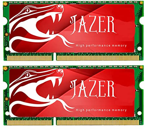 JAZER Memorycity Barrette de mémoire RAM DDR3L pour ordinateur portable 1600 MHz PC3 12800 204 broches CL11 1,35 V Vert
