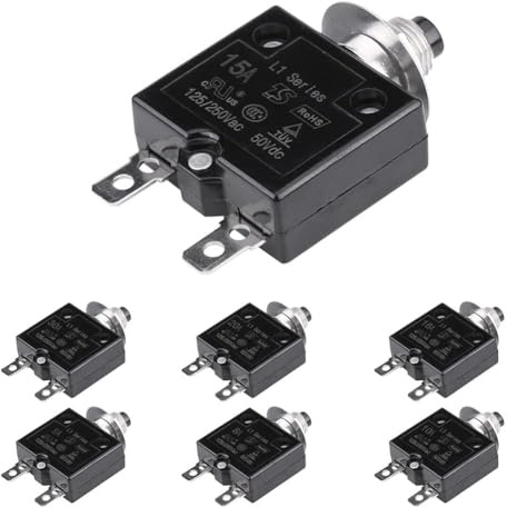 Interruttore Automatico 15A Protezione Sovraccarico Sovracorrente Reset Manuale Interruttore Termico