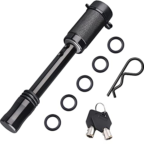 hzexun Anhängerkupplungsschloss 90mm langes 5/8 Zoll Anhängerkupplung Universal Sperren für Anhängerkupplungen Caravan 1 Stück