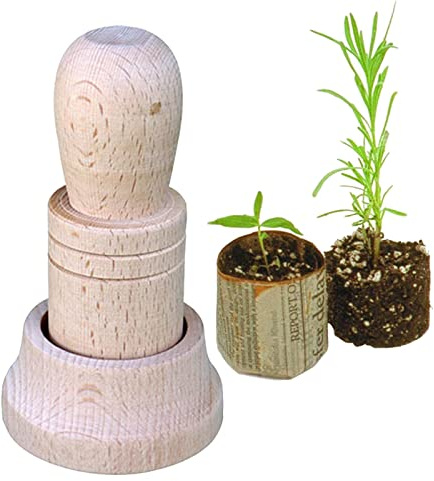 Stronrive 12,5×7,4×7,4 c Papiertopfpresse Sämlingstöpfe Maker Papiertopfmacher Für Sämling Starter Papiertopf Maker Setzling Starter Töpfe Hersteller Pressmasc Für Gartenwerkzeuge