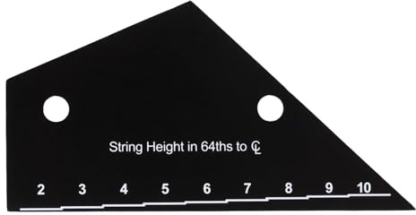 Gitarrensaiten-Aktionslehre, Gitarren-Bundlineal,Hochpräzises Lineal für E-Bass - Lineal für Gitarreninstrumente, Saitenhöhenmesser für Gitarrenliebhaber und Gitarrenanfänger
