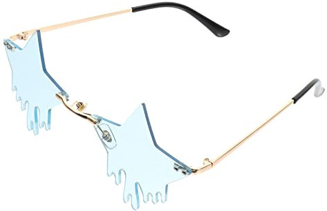 DEARMAMY 1paar Frameless Funny Party Sonnenbrille Mit Wassertropfen-design Für Kostümpartys Festivals Und Alltag Einzigartige Brille Für Damen Und Herren Langlebig Und Modisch