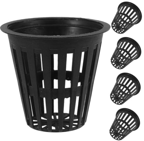BESPORTBLE 5 Piezas Copa de Plástica para Hidroponía Macetas con Diseño Transpirable para de Plantas Sistemas Hidropónicos y Acuapónicos