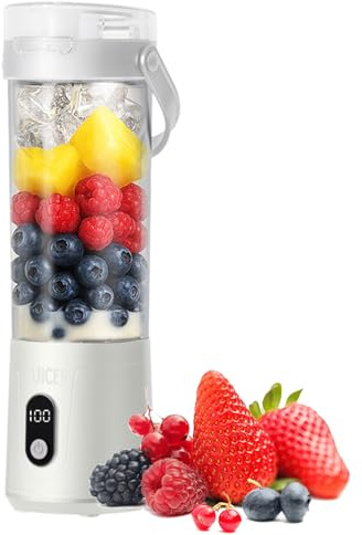 Extractor de Jugos,Exprimidor de Verduras | Licuadora Portátil con Pantalla Digital Gran Capacidad Electrodomésticos Cocina para Naranja Cítricos Limón Viaje Picnic