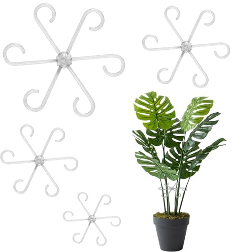 XIANJIA 16 soportes para plantas, soporte para plantas, ayuda para plantas Monstera, soporte para plantas, soporte para plantas 4 tamaños, soporte para plantas, plantas Monstera, hortensias, rosas