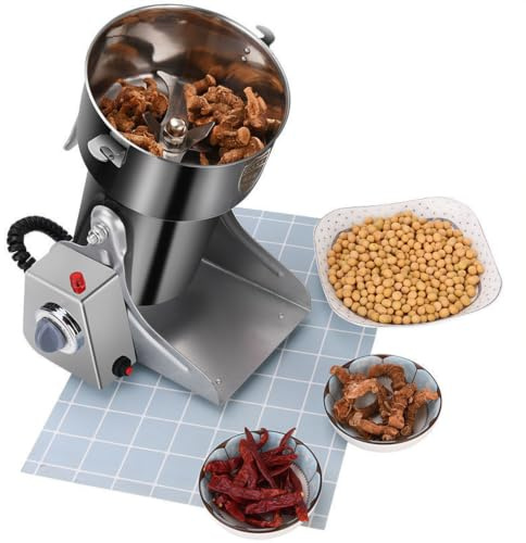 Blendra Grain Mill 3000W Flour Machine, 28000RPM Spice Grinder | Stainless Steel, 800g Capacity for Coffee Beans, Herbs, Seeds, Overload Protection, Commercial & Home Use