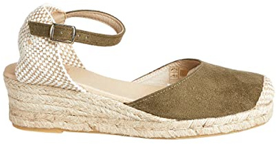 Kvinnors kilformade espadriller med 5 cm klack | hantverkssandaler