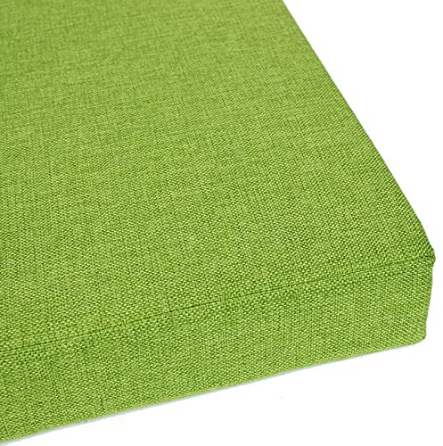Kissen für 2- und 3-Sitzer-Bank, für Essbank, mit 35D-Schaumstoff mit hoher Dichte, Schaukel, Sitzkissen für Garten, Terrasse, Innen- und Außenbereich, Grün, 120 x 40 x 5 cm