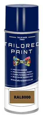 RAL 8000 Vernice spray per legno, metallo, plastica, PVC, UPVC, per interni ed esterni