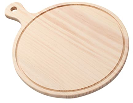 1pc Wooden Bread Tray Vintage Tray Pizza Transfer Bread Peel Food Serving Dish Serving Tray Round Pizza Wooden Pizza Paddle Spatula Wood Snack Tray Cake Crust