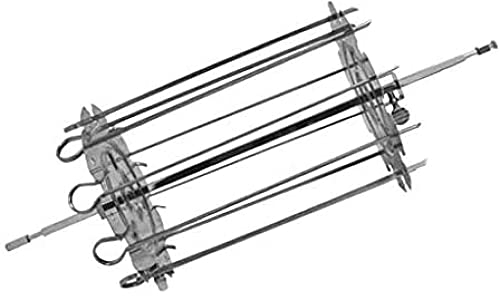 TSTSM Spiedini per Kebab in Acciaio Inox, spiedini per Barbecue, girarrosto da Forno, spiedini di Carne (25 cm).-250 mm