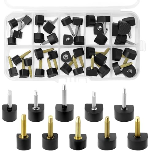 QWORK® 20 Paare Ersatz High-Heel-Tipps, U-Form, 8, 9, 10, 11, 12 mm