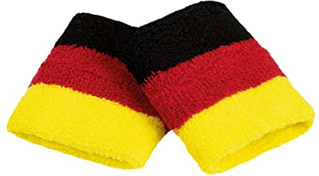 Deutschland Fanartikel, Schwarz Rot Gold, Europameisterschaft Fußball EM 2024 (Schweißbänder)