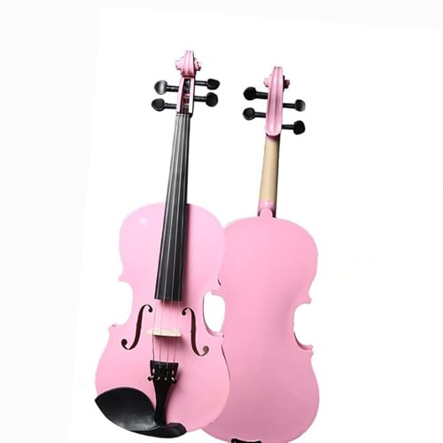 Geige Anfänger-Geige Für Erwachsene Rosa Geige 4/4-1/8 Geige Musikinstrument Für Anfänger(3/4)