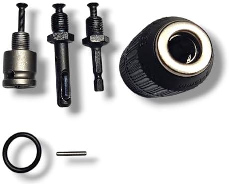 Mandrino per trapano 2-13mm automatico con 3 attacchi esagonale sds plus + boccola da 1/2