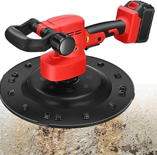 Levigatrice per muri Levigatrice per cartongesso senza fili, levigatrice per cartongesso portatile a velocità variabile per la lavorazione del legno, velocità 80-200 giri/min, macchina per l