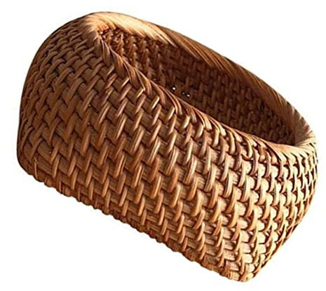 XINCXIN Vine Gewebter Aufbewahrungskorb, Toilettenpapier-Aufbewahrungskorb, Box Rattan-Aufbewahrungsbox Trockenobstkorb Snack-Aufbewahrungstablett Ovaler Korb Weidenobstkorb