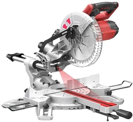 Circolare Elettrica Macchina For Alluminio Macchina Da Taglio For La Lavorazione Del Legno Da 10 Pollici Troncatrice Multifunzione Con Asta Di Trazione Taglio Preciso(Package 1)