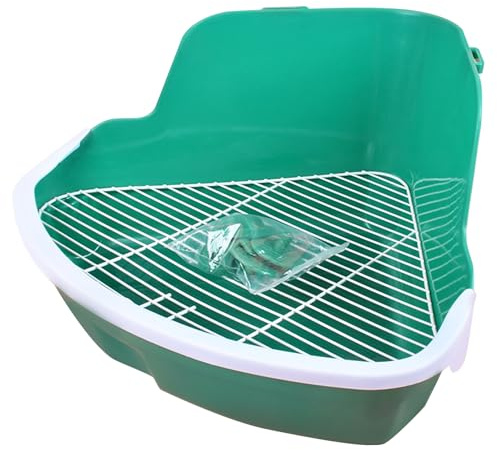 Bac à litière pour Hamster, capacité, Support en Cage, conteneur de Bain de Sable, Anti-éclaboussures, Coin litière pour Petits Animaux Compagnie, Lapin