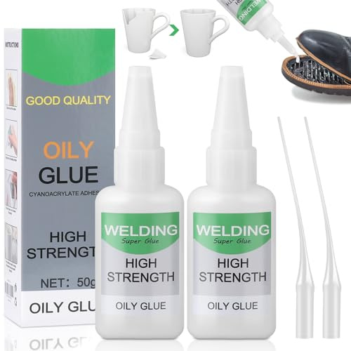 2 Stück Superkleber Extra Stark,50g Mächtiger Universalkleber,Super Glue