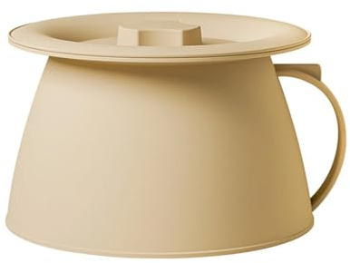 Bacinilla con Tapa Orinal Portátil Exterior De 1,5 L