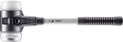 SIMPLEX-Schonhammer, Superplastik/Weichmetall; mit verstärktem Tempergussgehäuse und Fiberglasstiel | D=80 mm | 3779.080