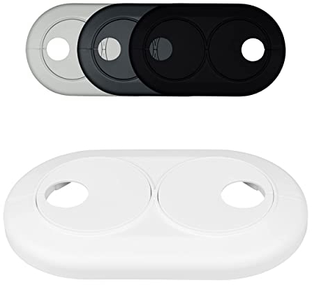 FUX 1 Pc Cache Tuyau Rosace Radiateur 16mm Blanc - Rosace Double pour Coffrage PVC