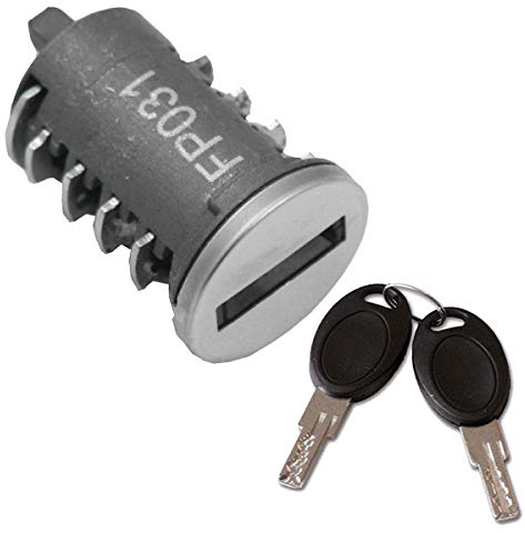 pro-Styling Cylindre enfichable pour caravane, camping-car, système FF HSC, cylindre de haute sécurité avec fraisage de voie intérieure, verrouillage de la plaquette de fermeture contraire, noir