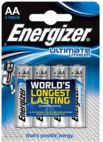 Pile au Lithium Energizer 1.5V AA - Le Blister Contient 4 pièces