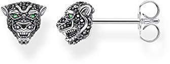 THOMAS SABO Ohrstecker 925 Sterlingsilber, Geschwärzt, Kaltemail