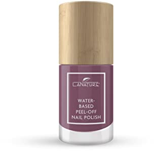 LaNature wasserbassierter Nagellack - Dunkles Violett - VEGAN - Waterbased Peel-Off Nail Polish - Lavender, 10 ml