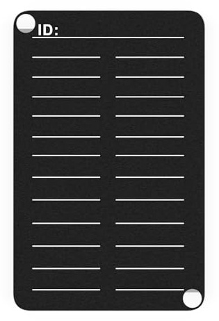 Hooe England Crypto Seed Storage Backup Recovery Word | Stainless Steel Metal Plate Wallet Punchable or Etchable Plate for Offline Bitcoin Ethereum Cryptocurrency Phrase Mnemonic