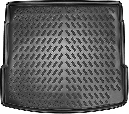 ELMASLINE 3D Tappeto per bagagliaio in gomma per Jeep Compass 2 2016-2025 (piano di carico superiore) | Tappeto per bagagliaio con bordo alto, accessorio per bagagliaio