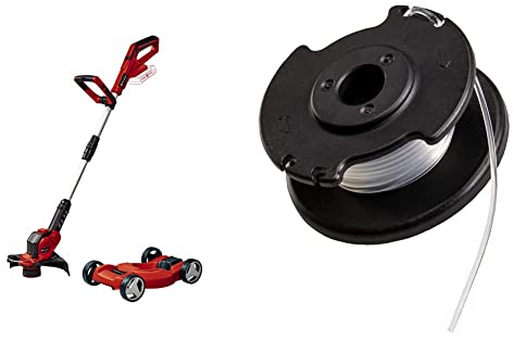 Einhell Akku-Rasentrimmer GE-CT 18/28 Li TC-Solo Power X-Change (Li-Ion, 18 V, inkl. Trimmer Cart, 28 cm Schnittbreite Faden, ohne Akku & Ladegerät) & Original Einhell Ersatzfadenspule GE-CT 18/28 Li
