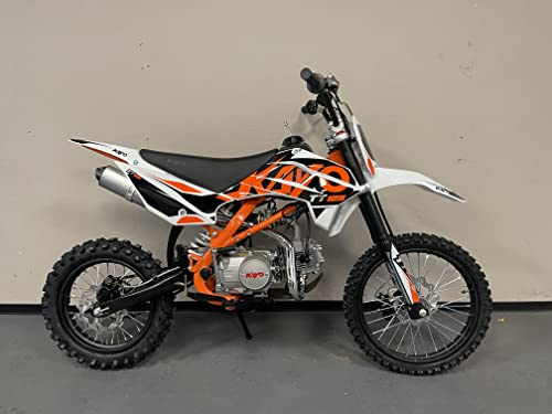 Kayo Dirt Bike Cross TT125 14/17“ Räder 4 Gang Schalter Kinder Jugend Dirtbike Pitbike Cross Bike