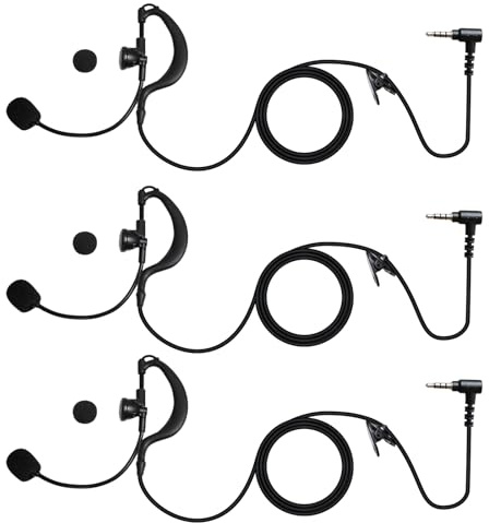 Pdflie V6 V4 Domare kommunikationshalsband 3,5 mm Jack trådbunden fotboll fotboll hockey volleyboll handboll tränare domare intercom Comms radio öronsnäcka kompatibel med Ejeas Fbim Full Duplex (3