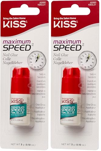 KISS KBGL01 Colla Höchstgeschwindigkeit, trasparente - 3 gr (Packung mit 2)